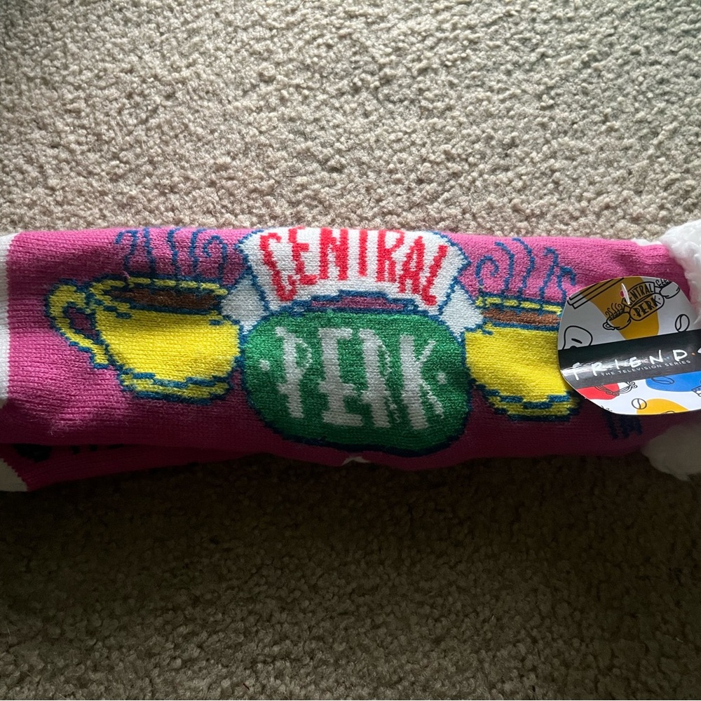 FRIENDS Pink and Green Casual Socks